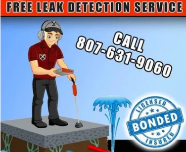 Free leak detection service – call 807-631-9060